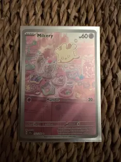 Pokemon TCG Milcery 152/142 Stellar Crown Holo Illustration - Image 1