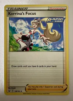 Pokemon TCG Battle Styles Korrina’s Focus 128/163 - Image 1