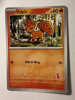 Vulpix Charmander Stamp My First Battle Pokemon TCG NM - Image 1