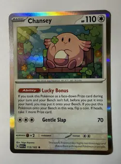 Chansey Holo - MEW SV: Scarlet & Violet 151 113/165 Rare NM Pokemon - Image 1