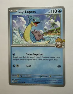 Pokemon Misty's Lapras SV10: Destined Rivals (DRI) Normal 050/182 NM - Image 1