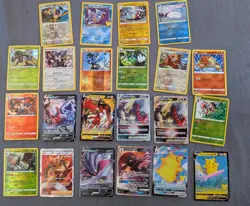 Lot Of Pokemon Celebration Era Cards With Vmax, Surfing Pikachu, Reverse + Holos - Image 1