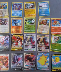 Lot Of Pokemon Celebration Era Cards With Vmax, Surfing Pikachu, Reverse + Holos - Image 2