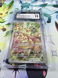 Pokemon Twilight Masquerade Eevee TCG Illustration Card #188/167 Cgc 10 - Image 2