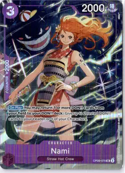 Nami OP09-070 UC Premium Card Collection Best Selection Vol.4 One Piece Gengar - Image 1