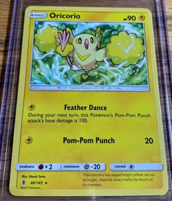 Oricorio 46/145 Rare - Pokemon Sun & Moon Guardians Rising Card - Image 1
