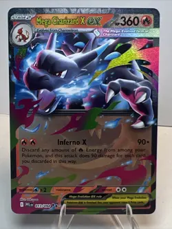 LP+ Mega Charizard X ex 013/094 Phantasmal Flames AUTHENTIC Pokemon Card - Image 1