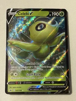 Pokemon TCG Celebi v 007/198 Chilling Reign Ultra Rare Card SWSH - Image 1