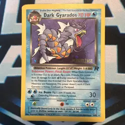Pokemon Dark Gyarados 8/82 Wotc Promo Holo Prerelease 70 HP Stage 1 Card English - Image 1