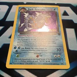 Pokemon Dark Gyarados 8/82 Wotc Promo Holo Prerelease 70 HP Stage 1 Card English - Image 3