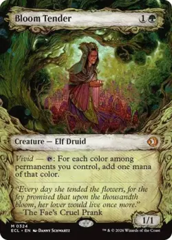 Bloom Tender (0324) (Showcase) - Near Mint MTG Lorwyn Eclipsed - Image 1