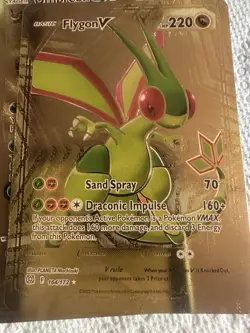 Flygon Gold Foil Fan Art Display Card - NM - Image 1