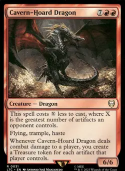 Cavern-Hoard Dragon 31 Commander: The Lord of the Rings: Magic: The Gathering NM - Image 1