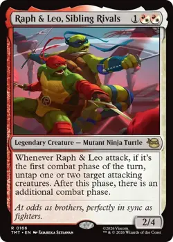 MtG Raph & Leo, Sibling Rivals R 0166 Teenage Mutant Ninja Turtles Regular Rare - Image 1