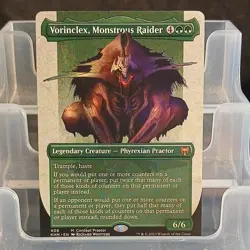 Magic: The Gathering Vorinclex, Monstrous Raider Green Mythic Borderless 406 - Image 1