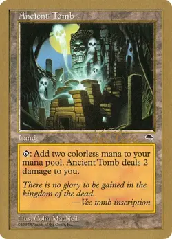 Ancient Tomb (#kb315) World Championship Decks 1999 HP MTG - Image 1