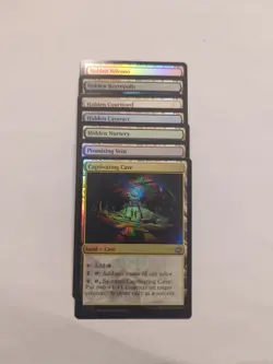 *FOIL* CAVE Land Type Set of 7 Lost Caverns Ixalan NM MTG - Image 1