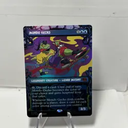 Mondo Gecko 0231 Foil Mythic Showcase MTG: Teenage Mutant Ninja Turtles NM - Image 1