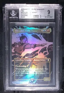 Fire Lord Azula (0313) Borderless Foil BGS 9 Graded Avatar MTG - Image 1