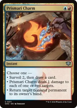 x4 Prismari Charm U MTG Secrets of Strixhaven M/NM, English - Image 1