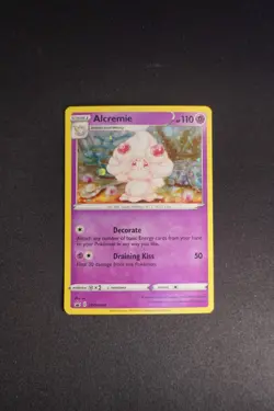 Pokemon TCG, Alcremie, NM, SWSH Black Star Promos, SWSH058, Holo, ENG - Image 1