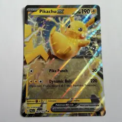Pokemon TCG Pikachu Ex 063/193 Half Art Paldea Evolved Pack Fresh / NM Card - Image 1