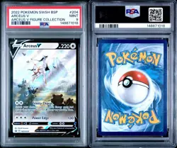 2022 POKEMON SWSH BLACK STAR PROMO ARCEUS V FIGURE COLLECTION ARCEUS V PSA 9 - Image 2