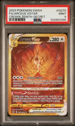 2023 POKEMON SWORD & SHIELD CROWN ZENITH SECRET FULL ART/ARCEUS VSTAR PSA 9 - Image 1