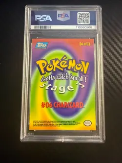1999 Topps Pokemon #E6 Charizard movie edition PSA 9 - Image 2