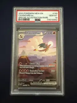 Pokemon Charizard ex 151 Special Illustration Rare #199 PSA 10 - Image 1