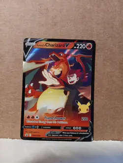 Pokemon Lance's Charizard V SWSH133 Full Art Promo Celebrations 25th Anniversary - Image 1