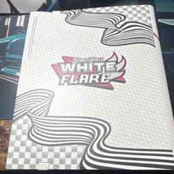 Pokemon Binder Lot White Flare Black Bolt Reshiram Zekrom Elastic Strap - Image 2