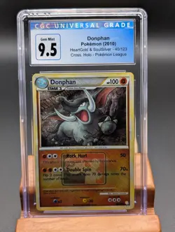 2010 Pokemon HeartGold & Soulsilver Donphan Holo #40 CGC Gem Mint 9.5/10 League - Image 1