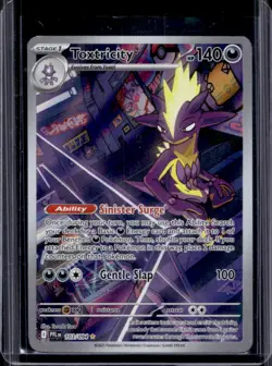 2025 Pokemon Phantasmal Flames Toxtricity Illustration Rare #103/094 - Image 1