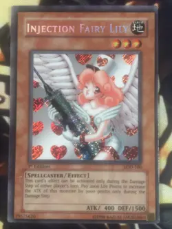 Yugioh: Injection Fairy Lily - LOD-100 - Secret Rare - 1st Edition - HP - Image 1