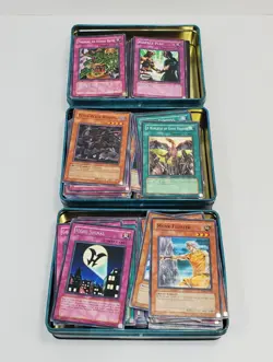 YU-GI-OH Yugioh Lot of 500+ Common & Rare Mixed Monster Cards Tin Metal Box TCG - Image 2