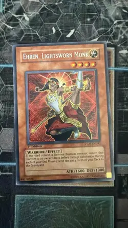 Ehren, Lightsworn Monk - LODT-EN082 - Secret Rare - 1st Edition x1 Light Play Yu - Image 1