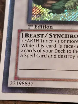 2 X Yugioh Naturia Beast HA02-EN026 1st Edition Secret Rare NM - Image 4