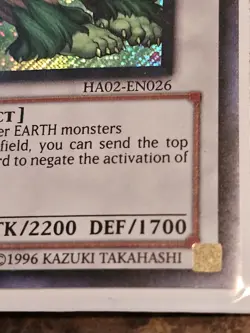 2 X Yugioh Naturia Beast HA02-EN026 1st Edition Secret Rare NM - Image 5