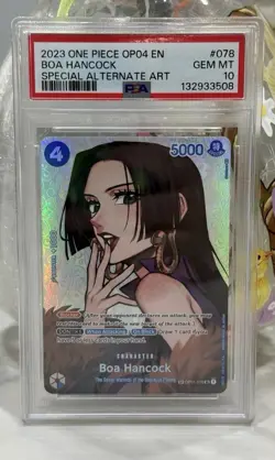 2023 One Piece Op04-kingdoms of Intrigue 078 Boa Hancock SP PSA 10 English - Image 1