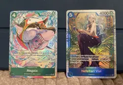 (2) One Piece Megalo (Alternate Art) EB04-018 & Nefeltari Vivi EB03 - Image 1