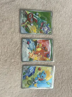 Pokemon TCG | First Partner Illustration | Bulbasaur Charmander Squirtle Promo - Image 1