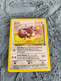 Eevee 51/64 Jungle Set Vintage 1999 Pokemon Card - NM - Image 1