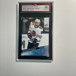 2020-21 Upper Deck Young Guns Brandon Hagel Rookie KSA 10 Chicago Blackhawks - Image 1