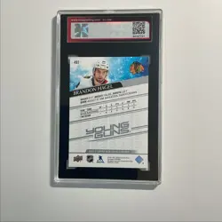 2020-21 Upper Deck Young Guns Brandon Hagel Rookie KSA 10 Chicago Blackhawks - Image 2