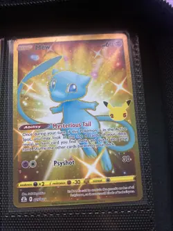 Pokemon TCG Mew (Secret) Celebrations 025/025 Holo Secret Rare - Image 1