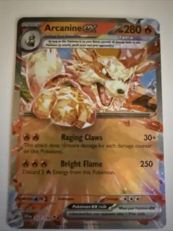 Arcanine Ex - 032/198 - Pokemon TCG Scarlet Violet Base Ultra Rare Card NM - Image 1