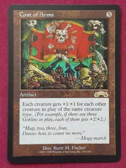 Magic The Gathering EXODUS COAT OF ARMS artifact card MTG - Image 1