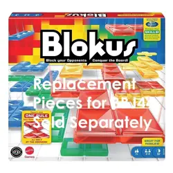 Blokus Game Replacement RIDGED Pieces Educational Insights BJV-44 White Board - Image 1