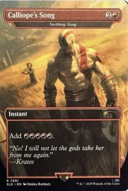 Calliope's Song (Rainbow Foil) 7051 God of War: Greek Secret Lair Drop MTG NM - Image 1